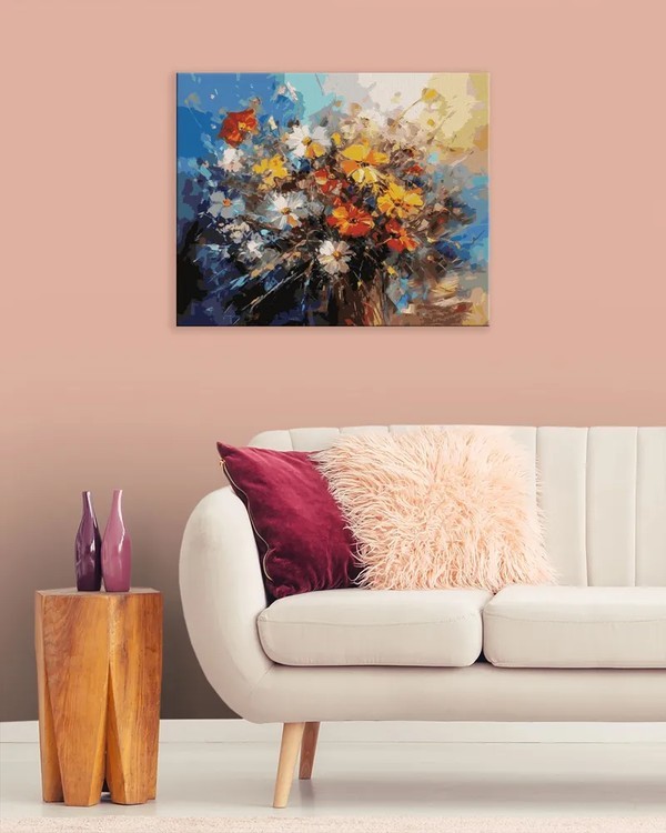 Картина по номерам «Полевые цветы букет» — картинка 3