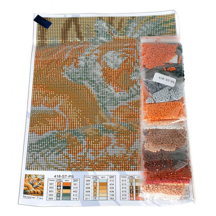 Алмазная вышивка «Тигренок» — картинка 2