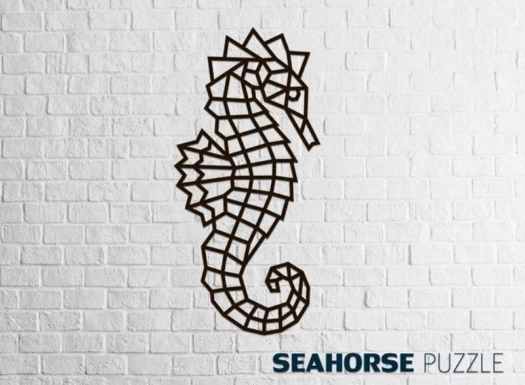 Деревянный интерьерный пазл «Морской Конек», Eco Wood Art — картинка 2