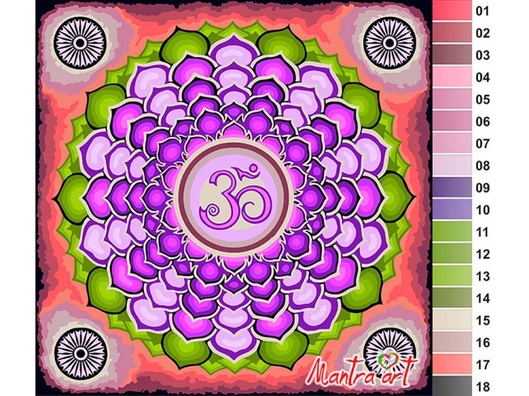 Картина по номерам «Чакра Сахасрара» — картинка 2