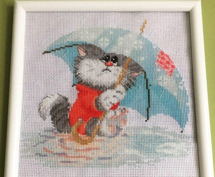 Набор для вышивания «Кошарик под дождём» — картинка 6