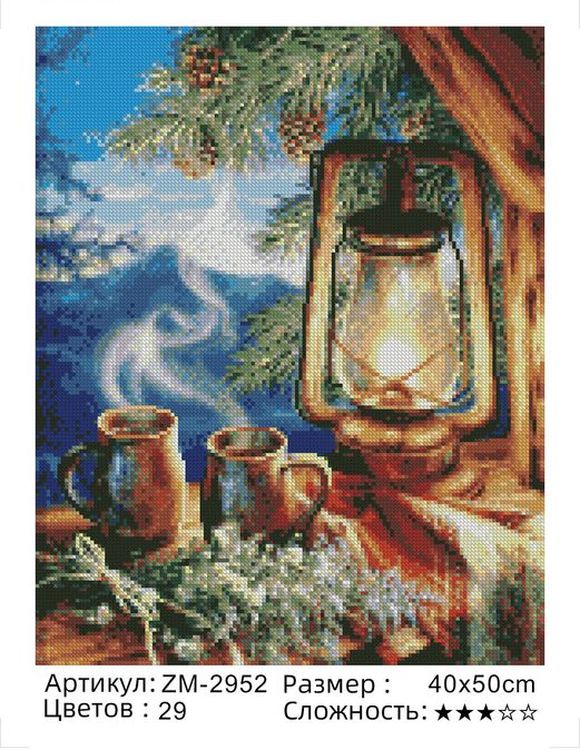 Алмазная вышивка «Чай на двоих» — картинка 2