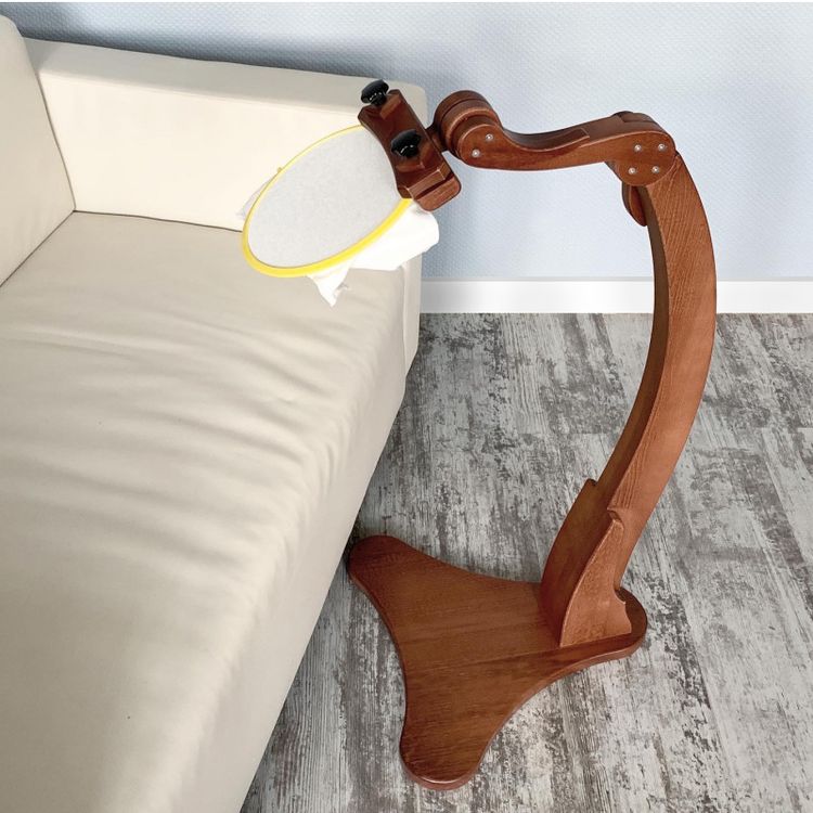 Напольный держатель для пялец «Тугарин Змей» с дополнительными лапками (тик), Дубко — картинка 4