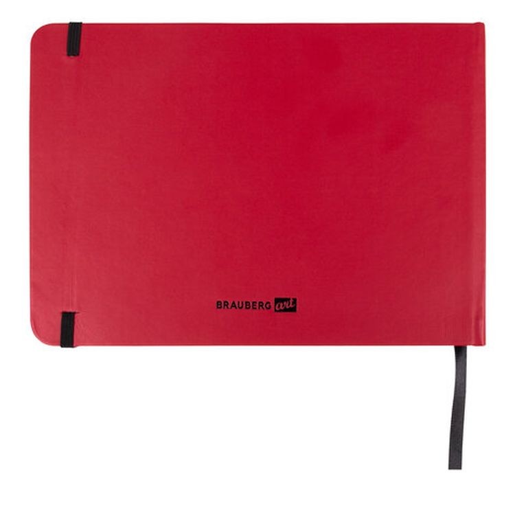 Скетчбук для акварели, 200 г/м2, 148х210 мм, среднее зерно, 40 л., КОЖЗАМ, резинка, BRAUBERG ART PREMIERE — картинка 8