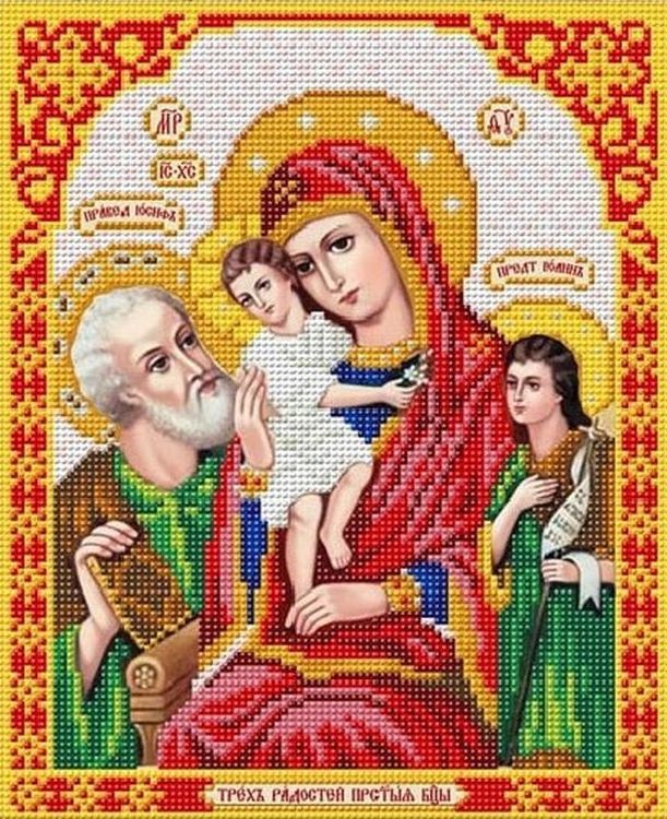 Рисунок на ткани «Богородица. Трех радостей»