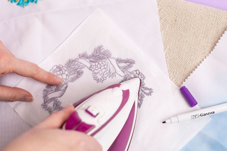 Маркер для перевода рисунка утюгом, фиолетовый, Gamma — картинка 4