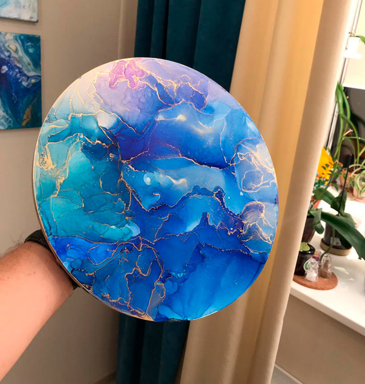 Набор для рисования алкогольными чернилами, круг d 30 см, Art Blong — картинка 3