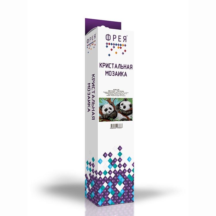 Алмазная вышивка «Две панды» — картинка 2