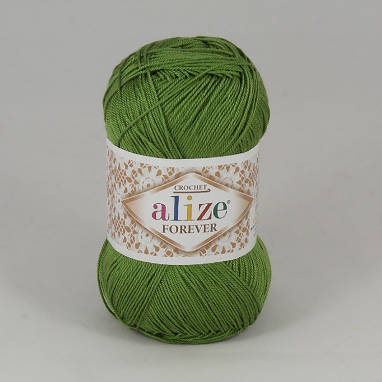 Пряжа ALIZE FOREVER (210), зеленый, 5 шт. по 50 г — картинка 2