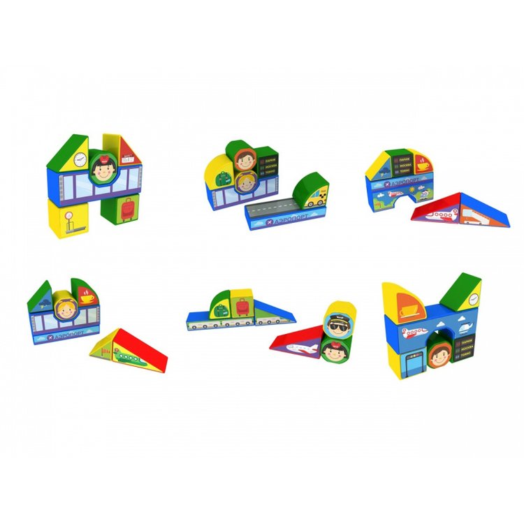 Пластиковые кубики «Аэропорт» — картинка 3