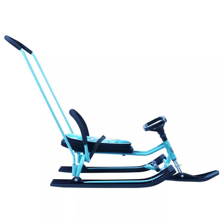 Снегокат детский 140 GO GO Снежанна с ручкой — картинка 7