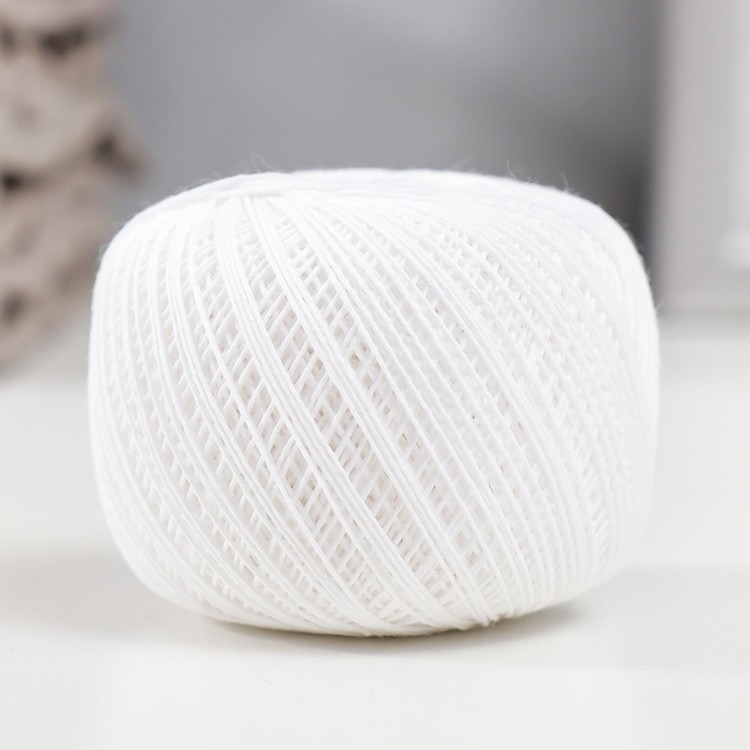 Пряжа ПНК им.Кирова Снежинка (0101), белый, 20 шт. по 25 г — картинка 3