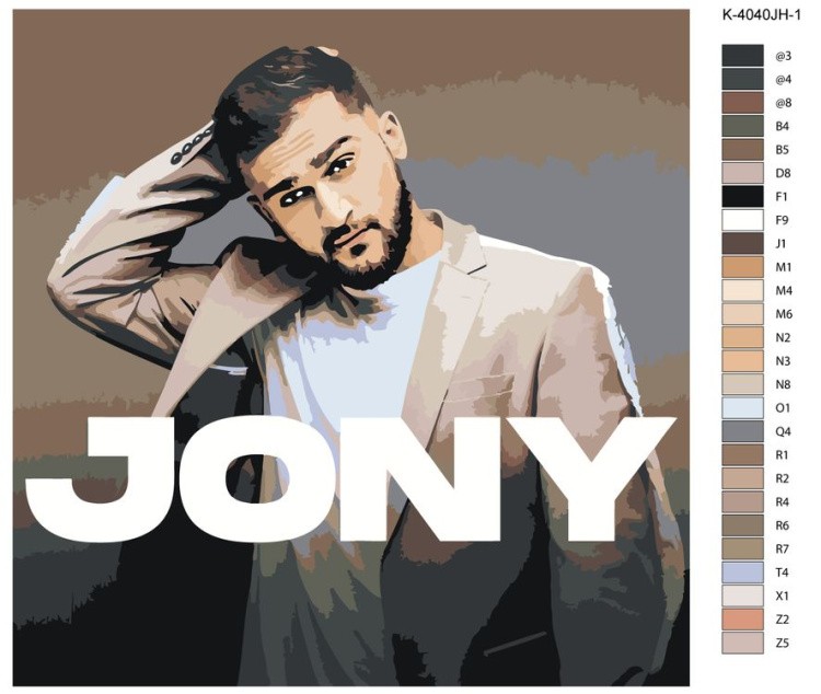 Картина по номерам «JONY» — картинка 2
