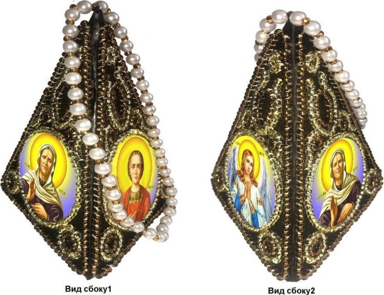 Набор для вышивания «Подвеска пирамидка. Триптих» — картинка 2