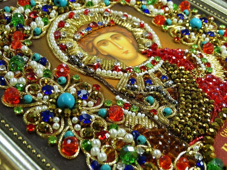 Набор вышивки хрустальными камнями «Георгий Победоносец» — картинка 9