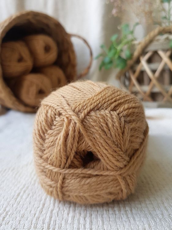 Пряжа Камтекс Бамбино (005), бежевый, 5 шт. по 50 г — картинка 3