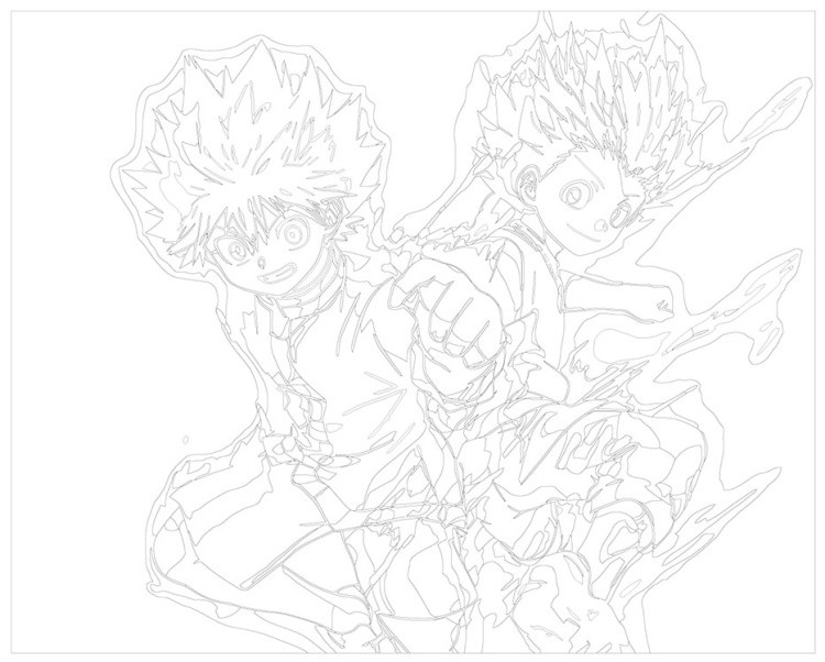 Картина по номерам «Аниме: Яркие герои» — картинка 3