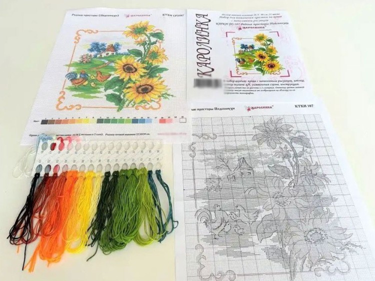 Набор для вышивания «Родные просторы. Подсолнухи» — картинка 7