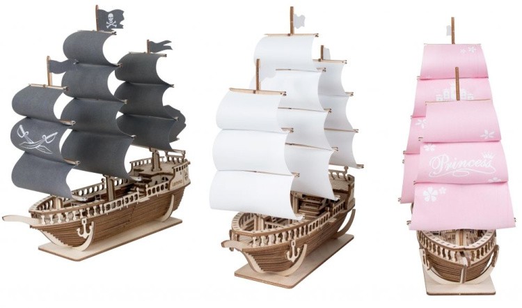 Конструктор из дерева «Корабль Ламар», Lemmo — картинка 5