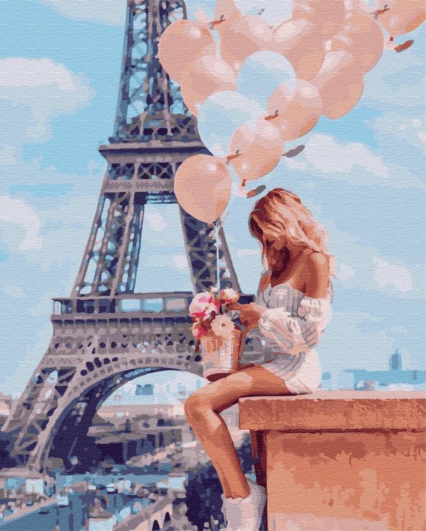 Картина по номерам «Прекрасные блондинки Парижа»