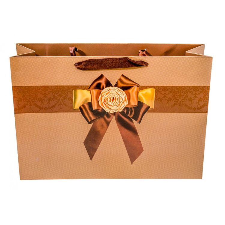 Подарочный пакет «Коричневая лента» — картинка 2