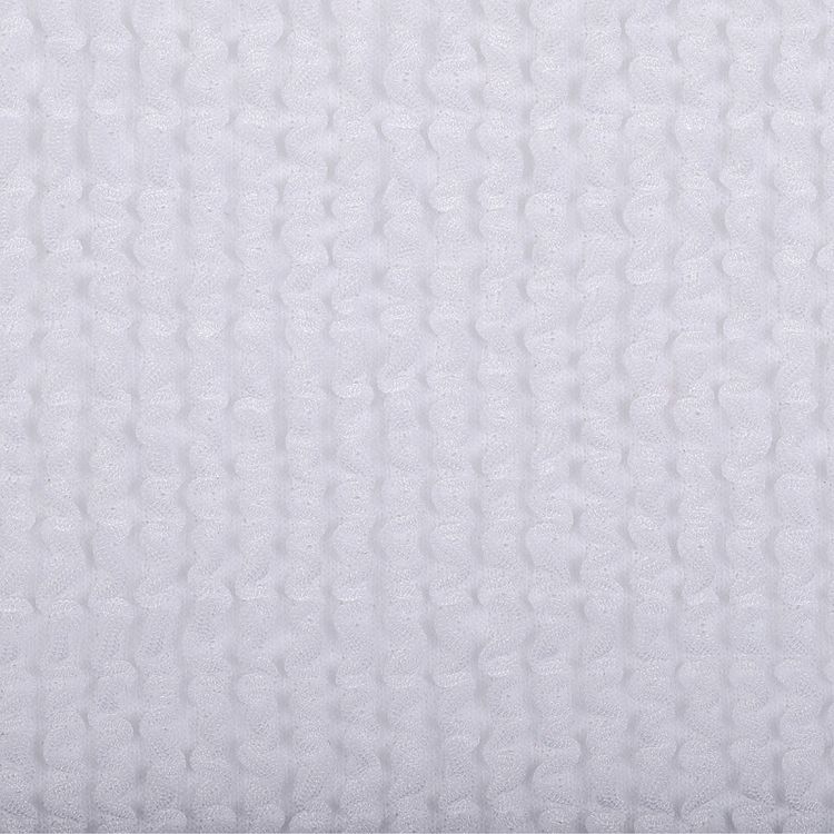 Ткань трикотажная Бифлекс жатка, 3 м, ширина 80 см, 490 г/м², цвет: 1 белый, TBY — картинка 2