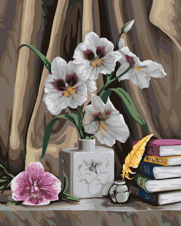 Картина по номерам «Орхидеи»