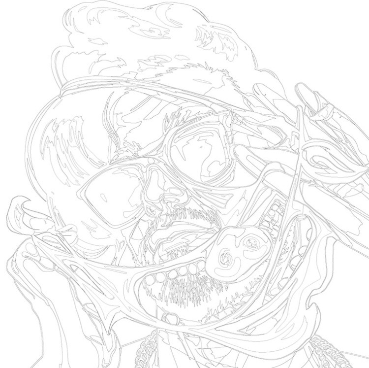 Картина по номерам «Рэпер ЛСП LSP: Свиное рыло арт, Олег» — картинка 3