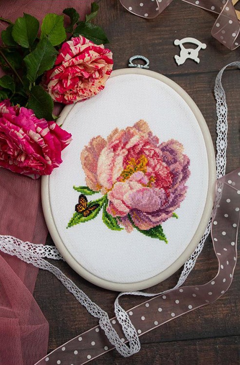Набор для вышивания «Пион Rozella» — картинка 3