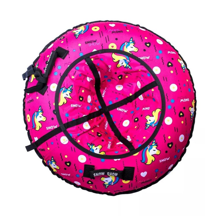 Детская зимняя ватрушка тюбинг для катания 105 см — картинка 4