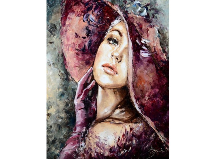 Картина по номерам «Девушка» — картинка 2