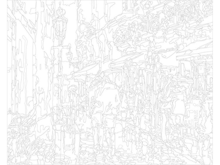 Картина по номерам «На улицах города» — картинка 3