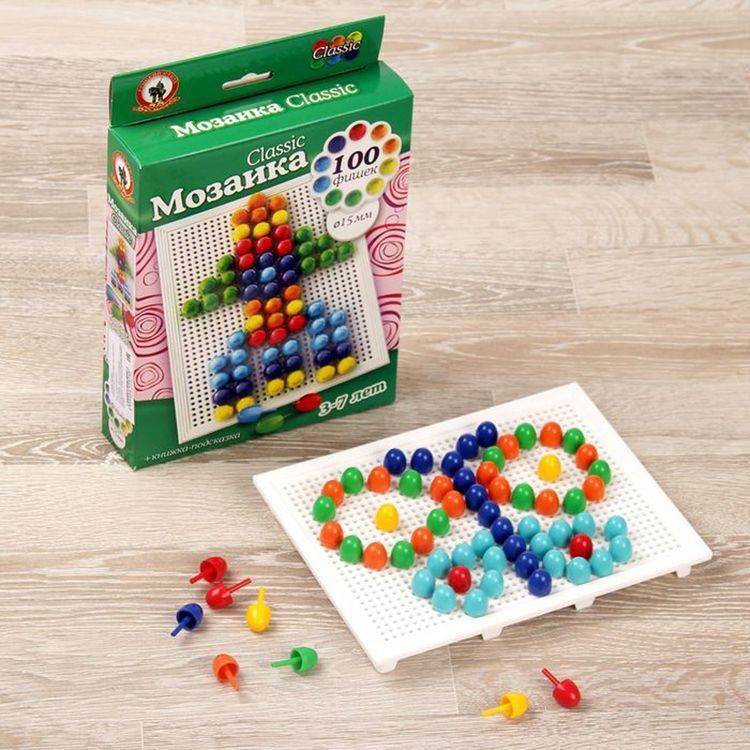 Мозаика Classic «Ракета», малая плата, 100 элементов, D15 мм — картинка 2