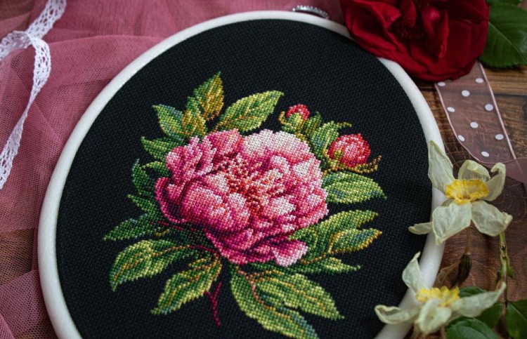 Набор для вышивания «Пион Peter Brand» — картинка 4