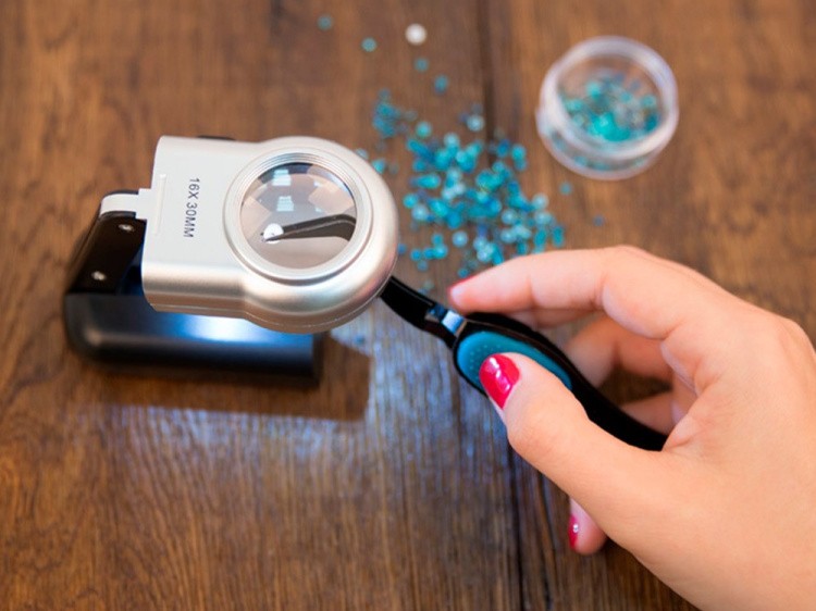 Лупа складная с подсветкой, увеличение Х16, FERSTEL — картинка 2