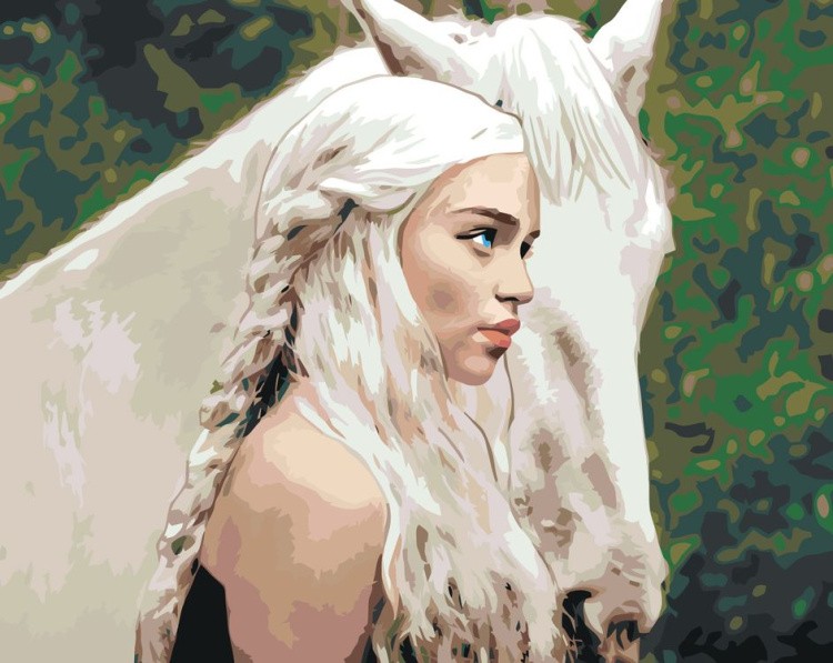 Картина по номерам «Игра престолов: Дейнерис Таргариен - Мать драконов 4»