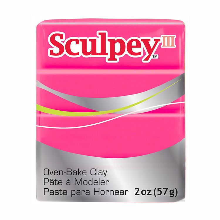 Полимерная глина Sculpey III, цвет: 503 ярко-розовый, 42 г
