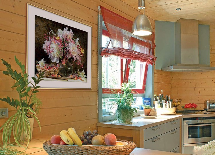 Картина по номерам «Букет цветов с вишнями» — картинка 5