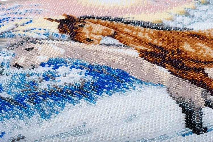 Набор вышивки бисером «Первый снег» — картинка 4