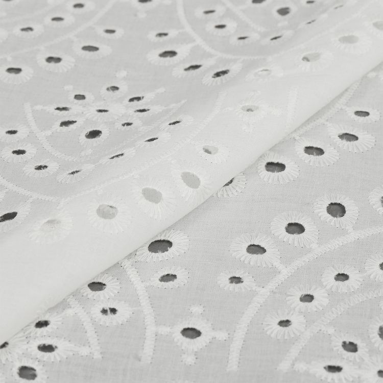 Ткань шитье, 10 м x 150 см, 100 г/м², цвет: белый, TBY — картинка 4