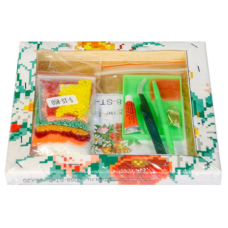 Алмазная вышивка «Бабочка на лугу» — картинка 3