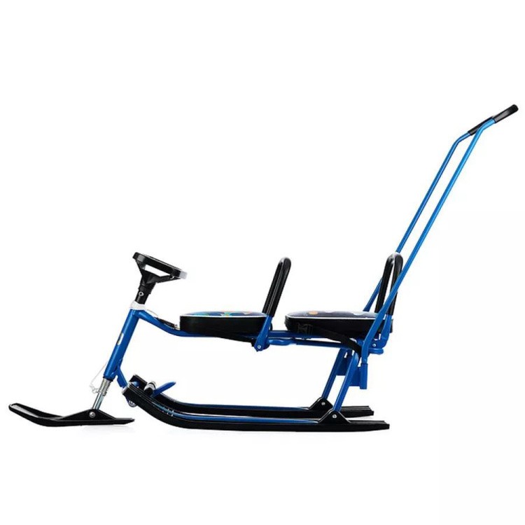 Снегокат детский 505 TWINS BABY PUSH со спинкой для двоих — картинка 7