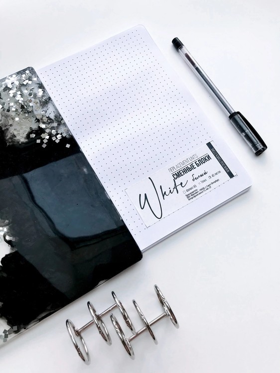 Сменный блок, White Dots, 40 листов А5 — картинка 2