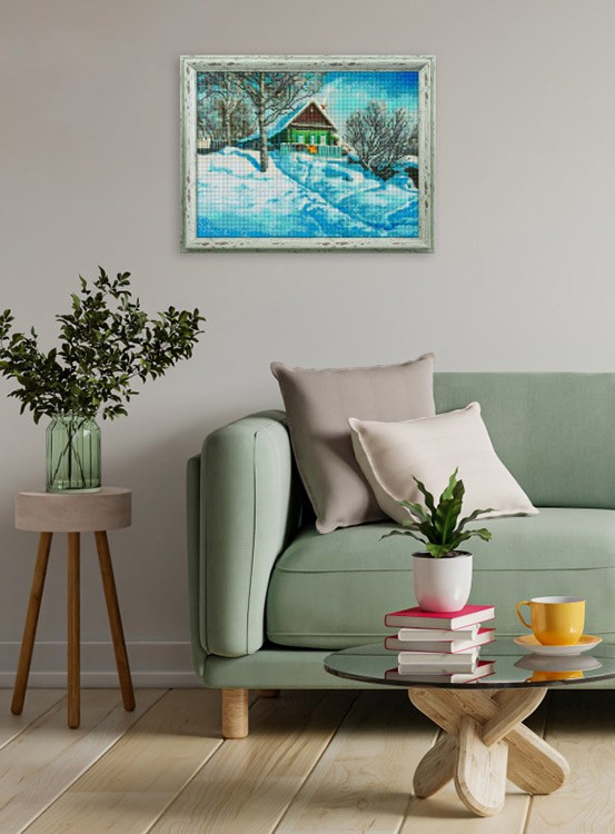 Алмазная вышивка «Домик на горе» — картинка 10