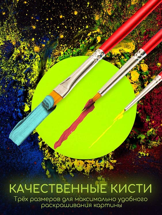 Картина по номерам со светящейся краской «Панно Геншин Чжун Ли» — картинка 6