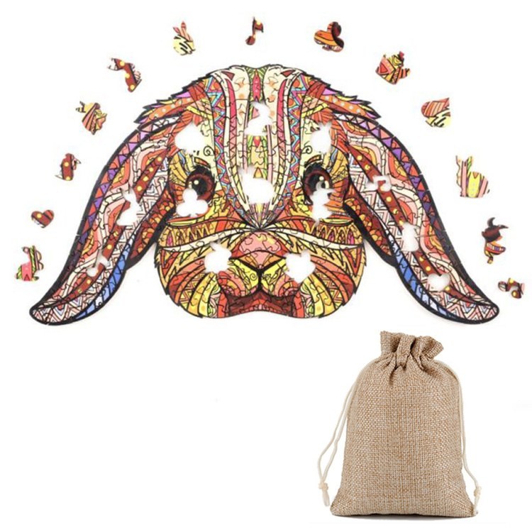 Деревянные пазлы «Домашний Кролик M», Woodbests — картинка 2