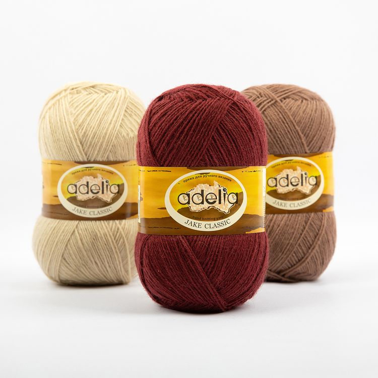 Пряжа Adelia JAKE CLASSIC (06), светло-серый, 5 шт. по 100 г — картинка 3