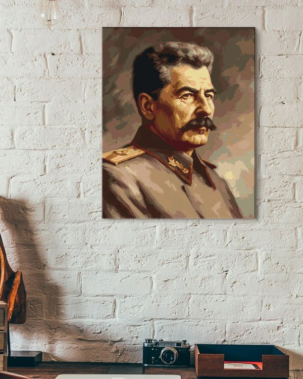Картина по номерам «Портрет Товарищ Сталин» — картинка 3