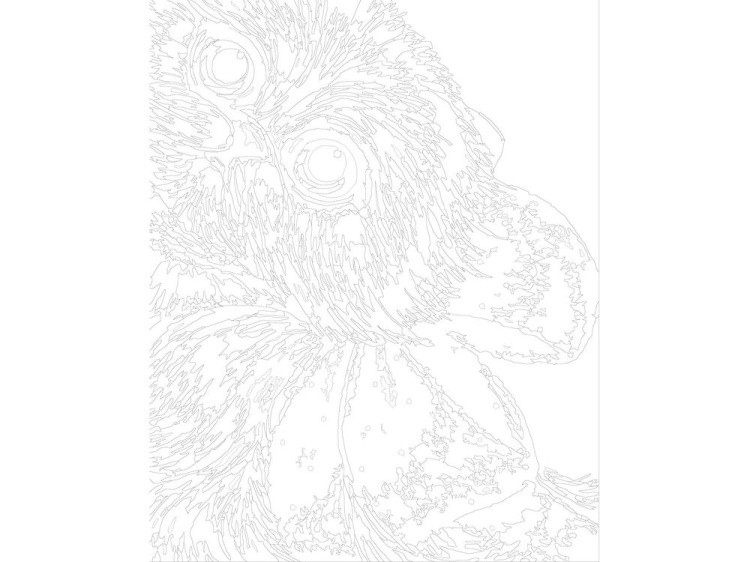 Картина по номерам «Кошка с голубым бантом» — картинка 3