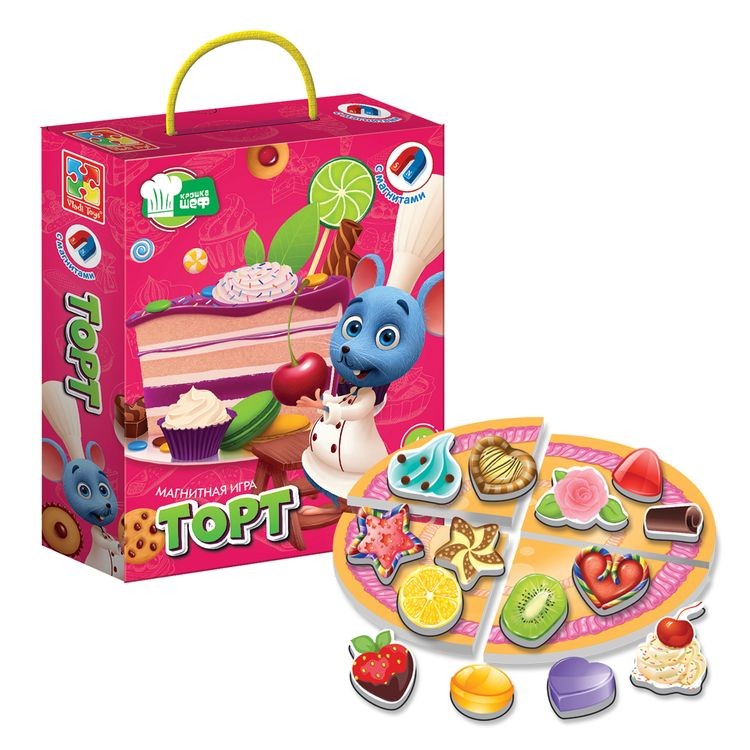 Настольная игра магнитная Крошка Шеф Торт — картинка 3